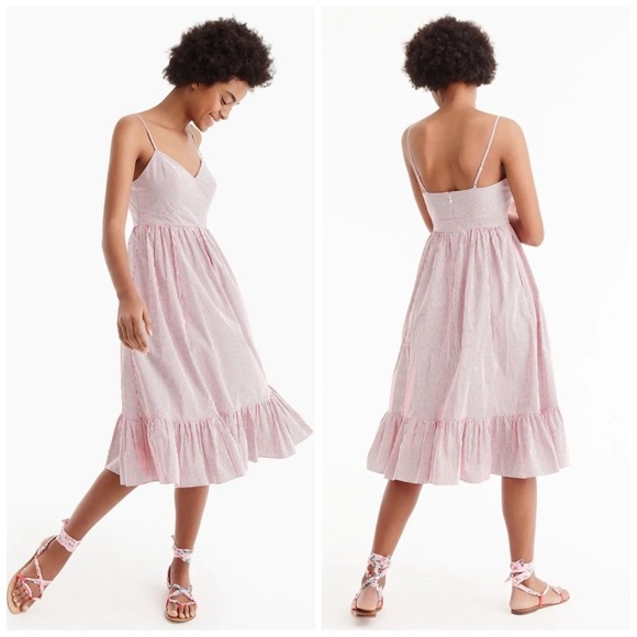 J.Crew Drapey spaghetti-strap dress size 2 - Picture 4 of 11